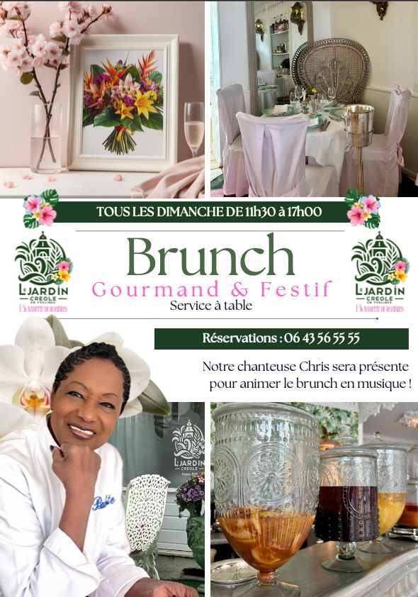 Brunch du 1er dimanche du mois - Le Jardin Créole en Yvelines